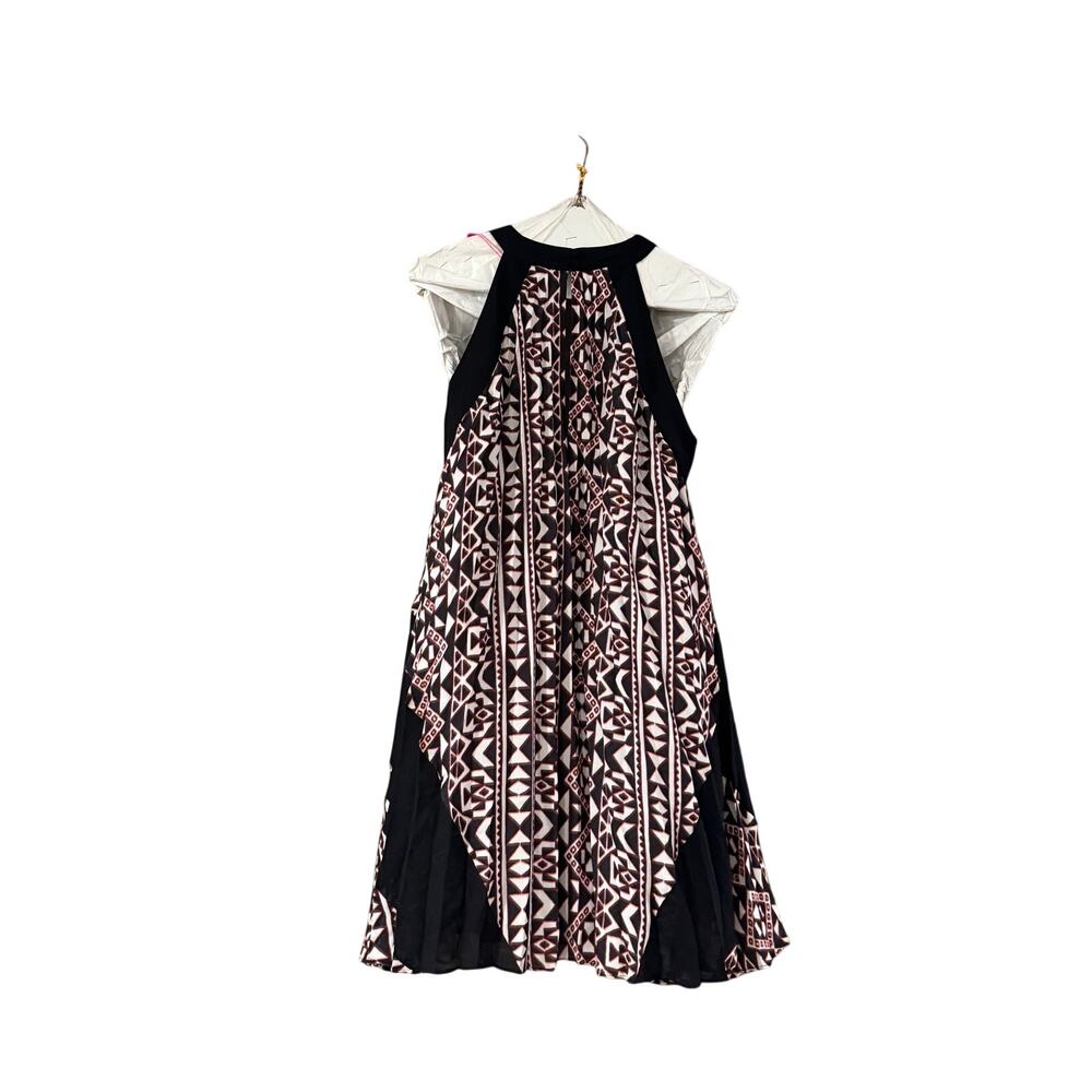 NWT Parker NY Halter Mini Dress Sz Small Black White Geometric Print Sleeveless - Picture 3 of 11